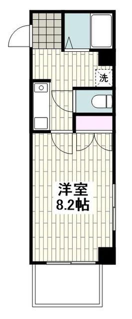 アクセス善行(1K/2階)の間取り写真