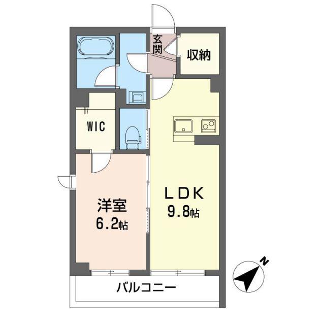 ビクトワール(1LDK/3階)の間取り写真