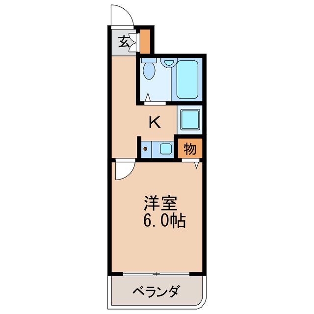 ライオンズマンション新栄(1K/7階)の間取り写真