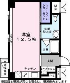 KDXレジデンス東桜I(ワンルーム/17階)の間取り写真