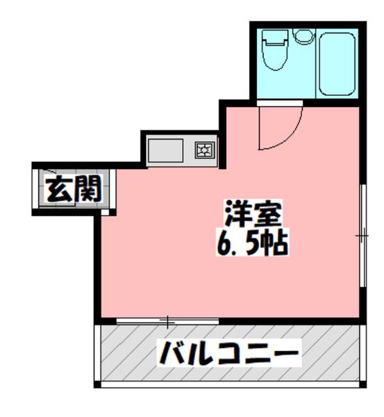 サンクトゥス(ワンルーム/4階)の間取り写真