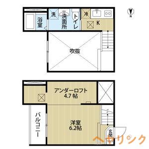 ステラ川西(ワンルーム/2階)の間取り写真
