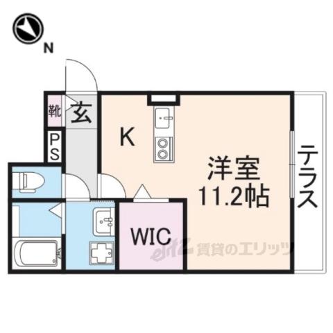 イストワール船町1号館(ワンルーム/2階)の間取り写真