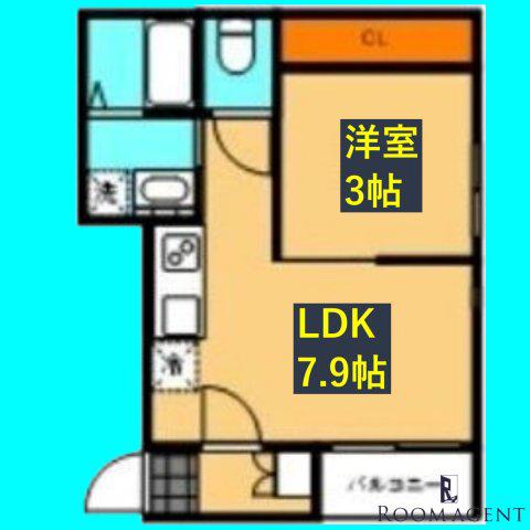 ベストステージ大杉(1LDK/1階)の間取り写真