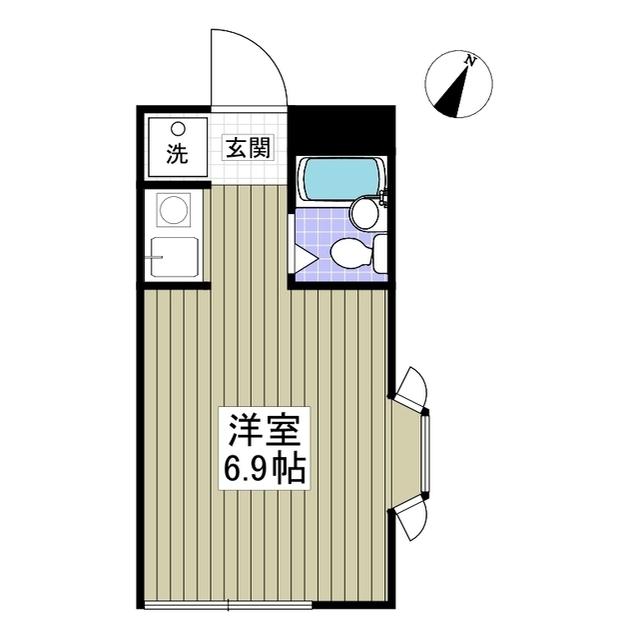 コートM&A PART8(ワンルーム/2階)の間取り写真