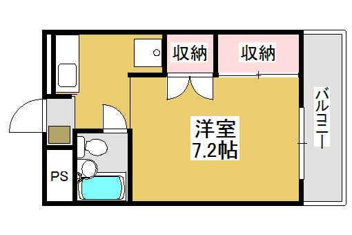 KGマンション石和(ワンルーム/2階)の間取り写真