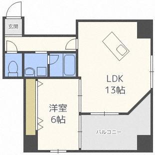 アーバンプレイス(1LDK/9階)の間取り写真