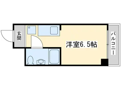 チサンマンション第3新大阪(1K/7階)の間取り写真