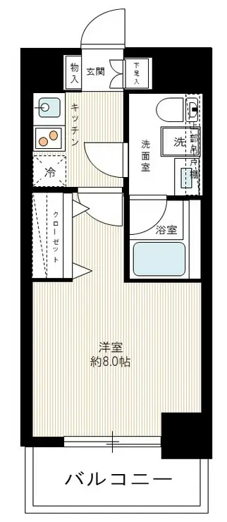 PREMIUM CUBE三田 7階階 間取り