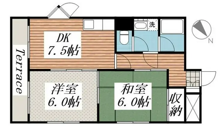 ジュネパレス柏第69 1階階 間取り