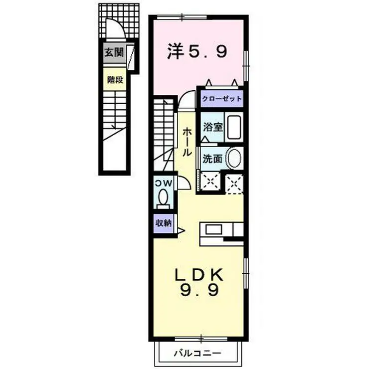 コリーヌメゾン 2階階 間取り