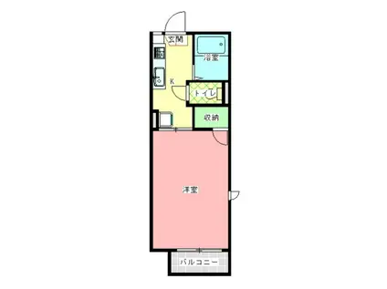 メゾンネクスト(1K/1階)の間取り写真