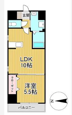 AT.イースト(1LDK/8階)の間取り写真
