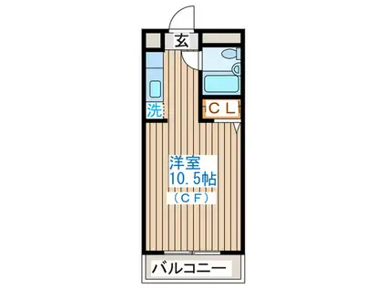 サンライズ志波町(ワンルーム/5階)の間取り写真