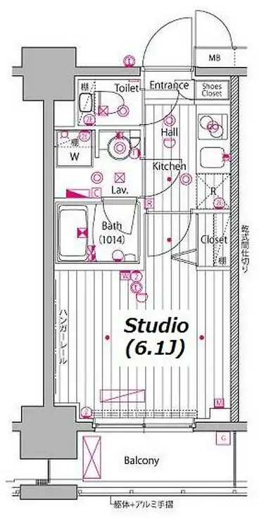 ガーラ・プレシャス川崎 11階階 間取り