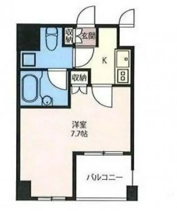 エスティメゾン浅草駒形 5階階 間取り