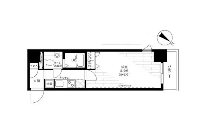 ステージグランデ日本橋 9階階 間取り