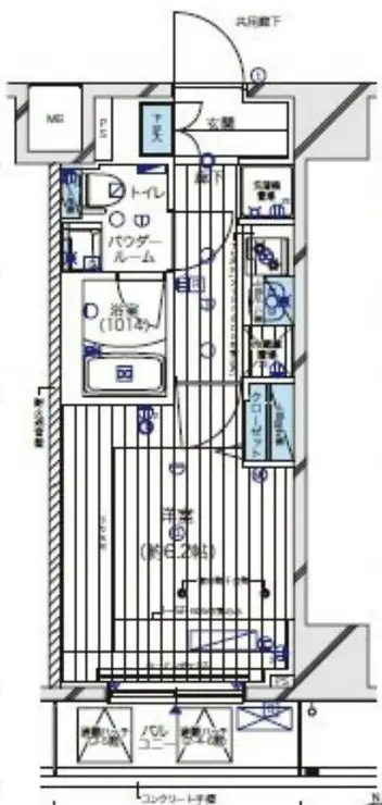 メインステージ北千住V 5階階 間取り
