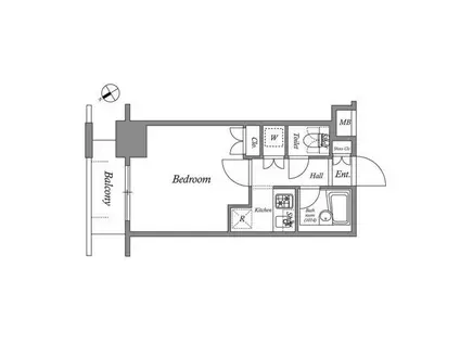 レジディア横濱関内(1K/5階)の間取り写真