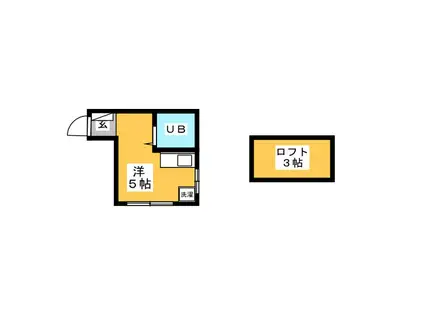 ミーター浦和II(ワンルーム/1階)の間取り写真