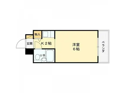 インペリアル関西エアポートC棟(1K/4階)の間取り写真