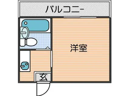 パークコート住之江(ワンルーム/6階)の間取り写真