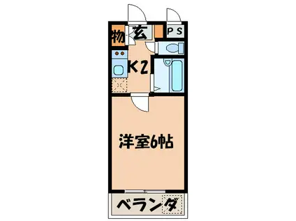 ネオレジデンス(1K/4階)の間取り写真