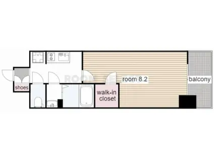 プレサンスNAGOYAファスト(1K/5階)の間取り写真