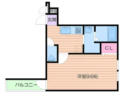フジパレス駒川中野II番館(1K/2階)の間取り写真