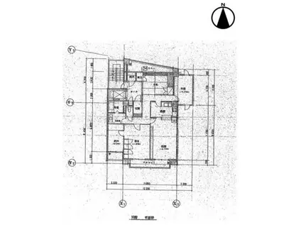 帝金ビル(3LDK/10階)の間取り写真