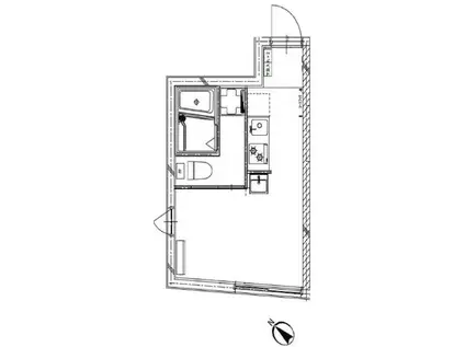LUDENS千歳台(ワンルーム/3階)の間取り写真
