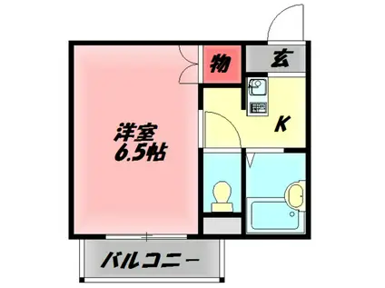 ラトゥール守口II(1K/4階)の間取り写真