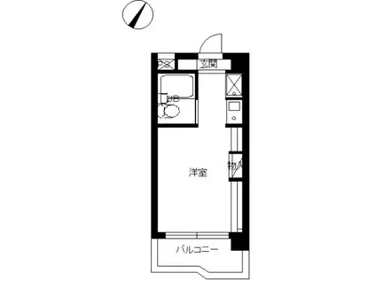 スカイコート明大前第2(ワンルーム/3階)の間取り写真