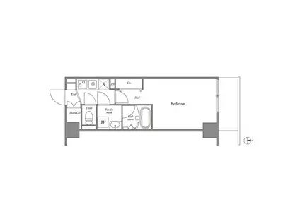 GRAN PASEO北綾瀬駅前(1K/7階)の間取り写真