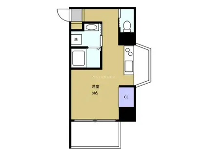 JJ COURT磯路3(ワンルーム/9階)の間取り写真