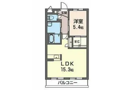 ベレオ・センチュリー(1LDK/1階)の間取り写真