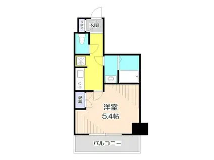 GRADO新所沢 グラード新所沢(1K/9階)の間取り写真