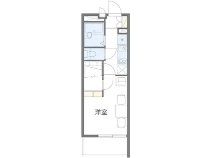 ＪＲ京浜東北線 蕨駅 徒歩20分 3階建 築18年(1K/1階)の間取り写真