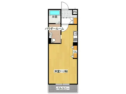 ガーデンコート(ワンルーム/3階)の間取り写真