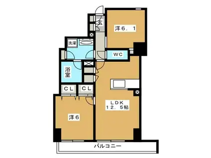 ステイシス町屋(1SLDK/11階)の間取り写真