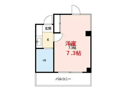 パワーハウス東京II(1K/3階)の間取り写真