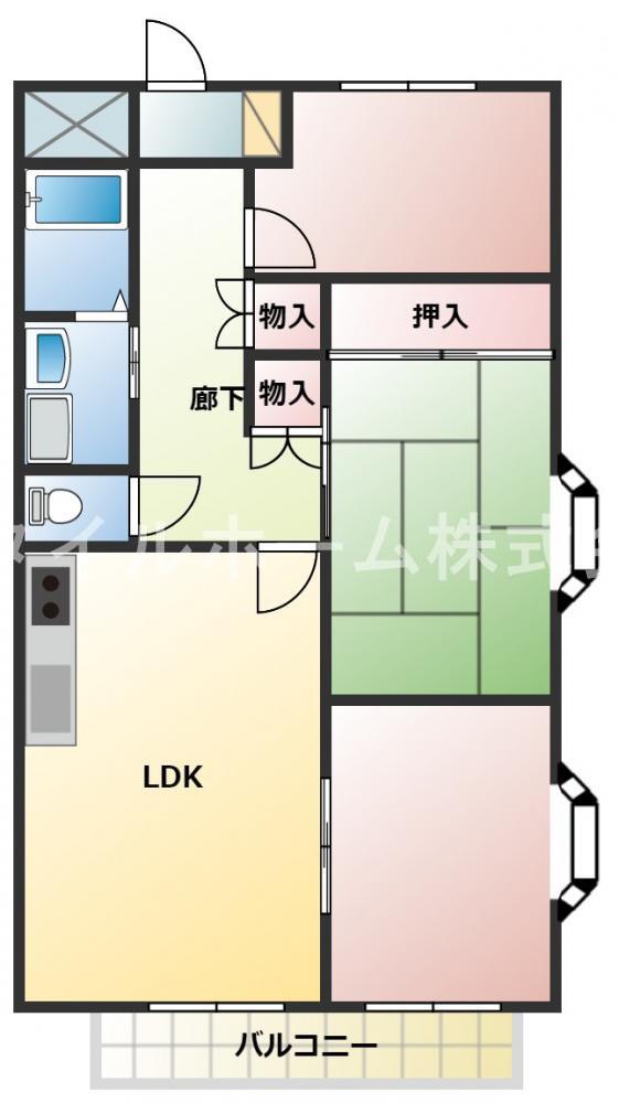 クレストパレス学園前-(3LDK/7階)の間取り写真