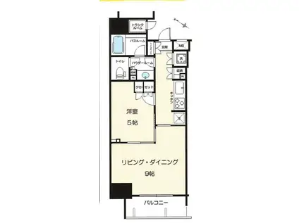 パークリュクス御茶ノ水(1LDK/3階)の間取り写真