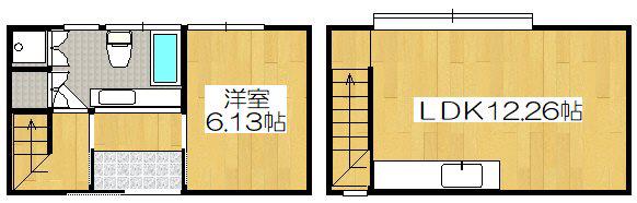 NEKOTO山科安朱(1LDK/1階)の間取り写真