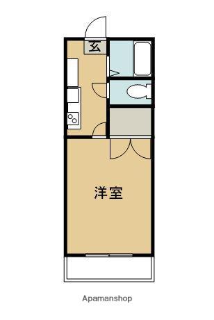 堀川アメニティ(1K/4階)の間取り写真