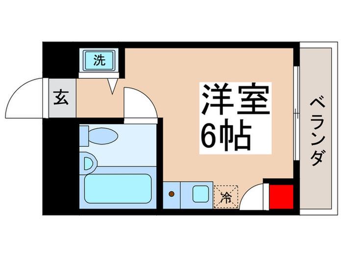 トップ新小岩(ワンルーム/2階)の間取り写真