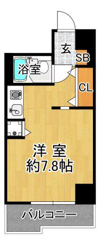 学が丘カレッジハイツ(1K/3階)の間取り写真