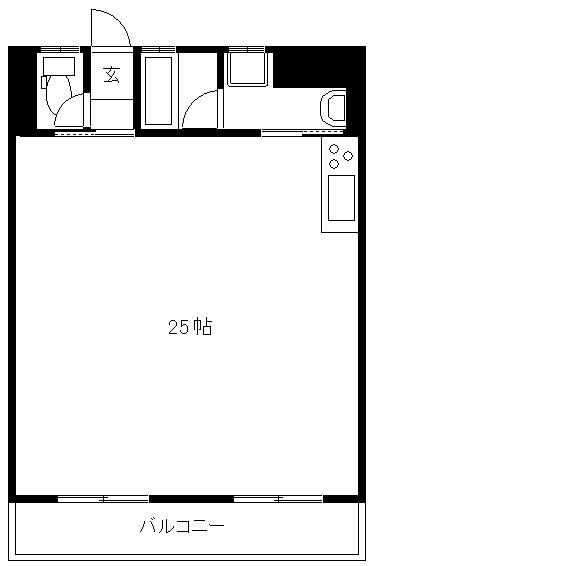 谷本ビル(ワンルーム/5階)の間取り写真