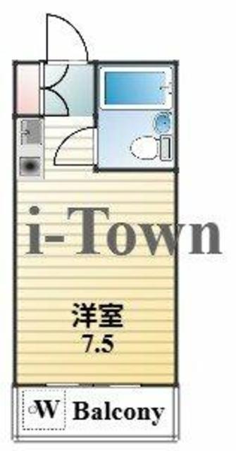 駒込K&Mビル(ワンルーム/3階)の間取り写真