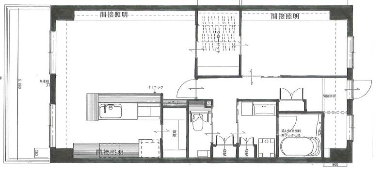 ソシエ北大阪壱期棟(1LDK/9階)の間取り写真